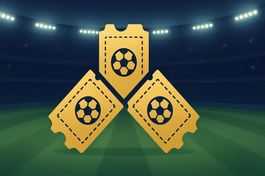 Apuestas Trixie en fútbol: sistema de tres selecciones con estadio de fondo