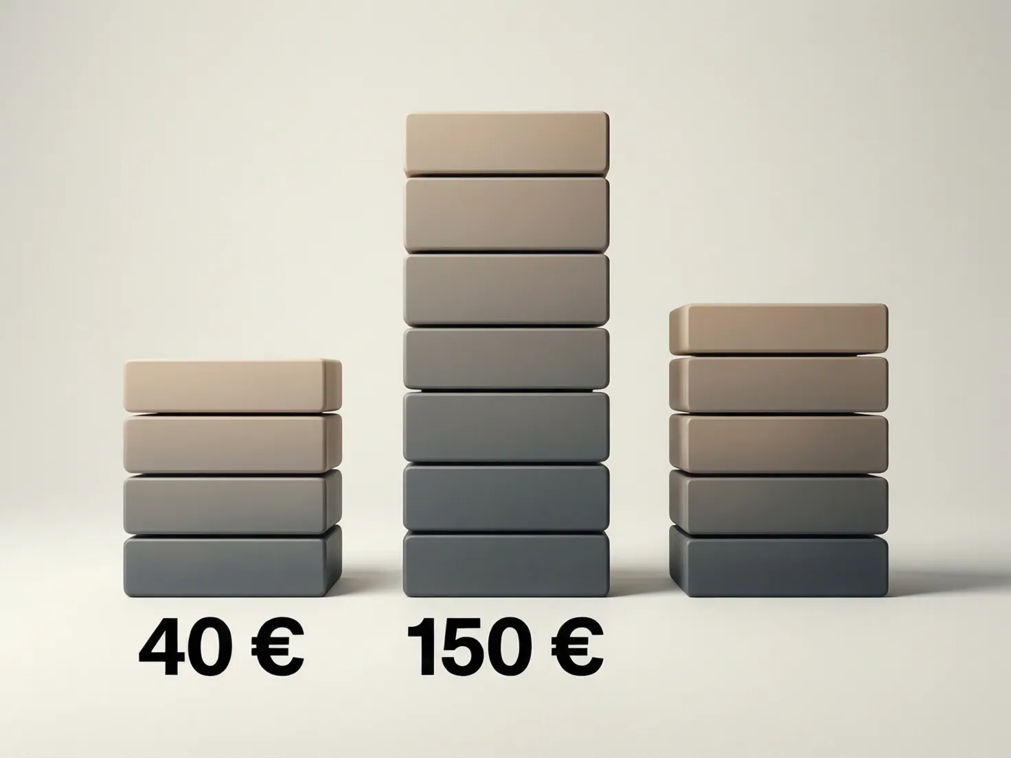 Representación visual de la diferencia de inversión entre sistemas de apuestas