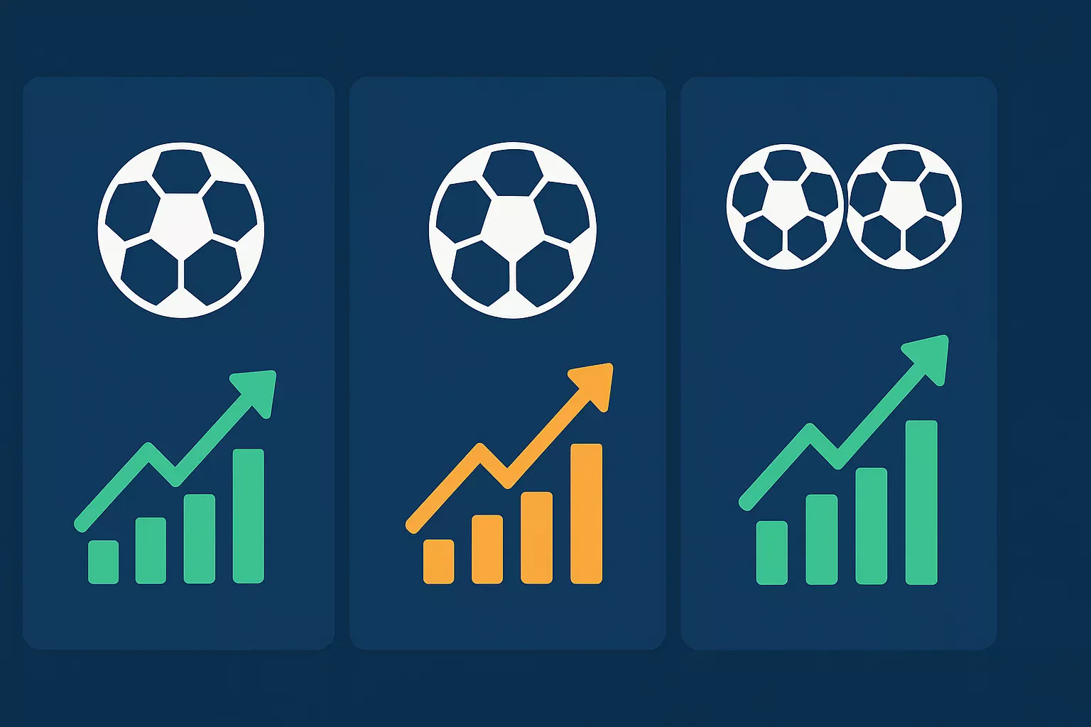 Mercados de apuestas de fútbol para Trixie: 1X2, goles y ambos marcan